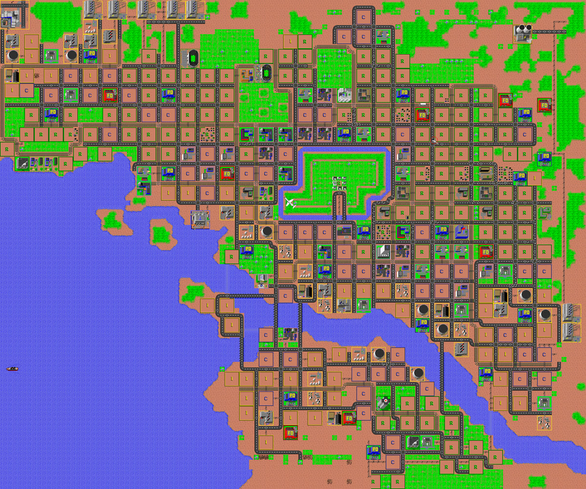 Final city map: GPT-5.6 Luna on Tokyo 1957: monster attack