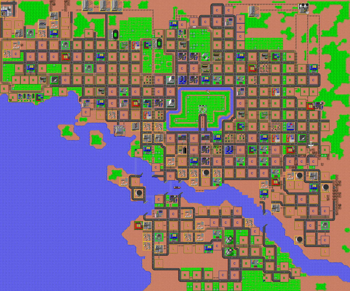 Final city map: GPT-5.6 Terra on Tokyo 1957: monster attack
