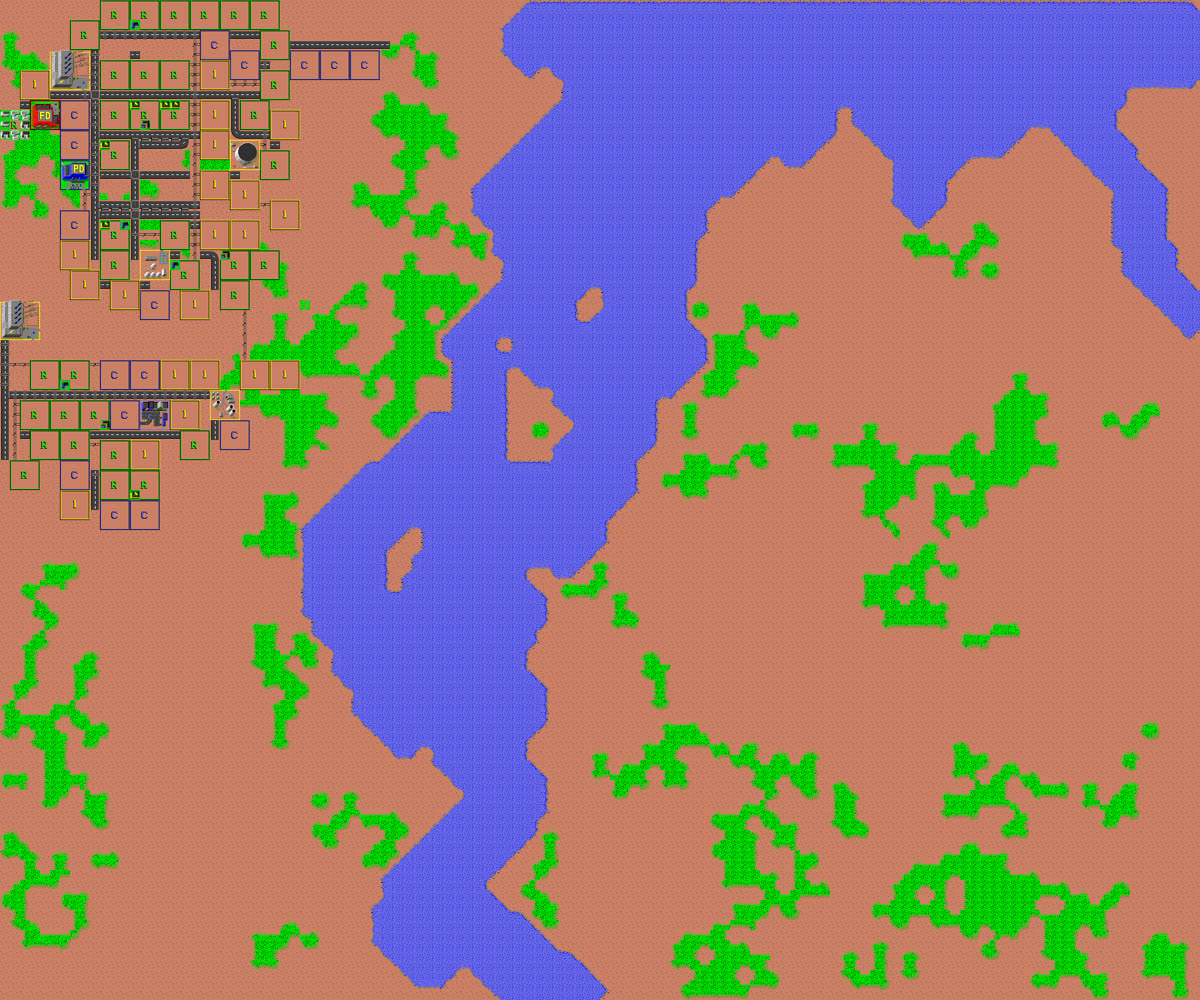 Final city map: Claude Sonnet 5 on Grow a city