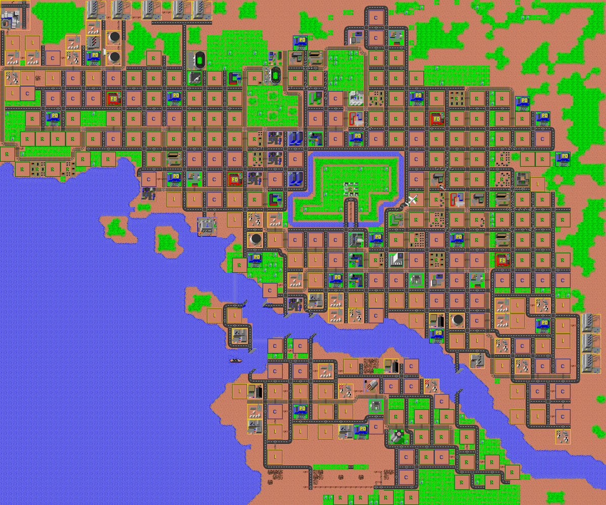 Final city map: Claude Sonnet 5 on Tokyo 1957: monster attack