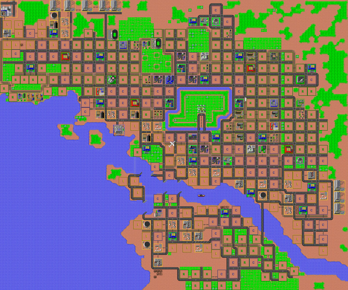 Final city map: Claude Sonnet 5 on Tokyo 1957: monster attack
